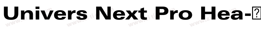 Univers Next Pro Hea字体转换